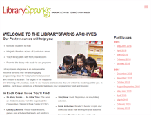 Tablet Screenshot of librarysparks.com